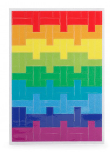Rainbow reflective stickers - Kikkerland