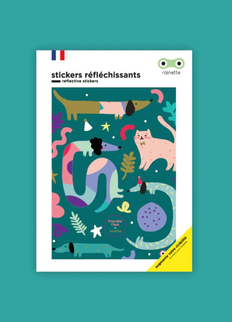 Stickers vélo réfléchissants - Rainette