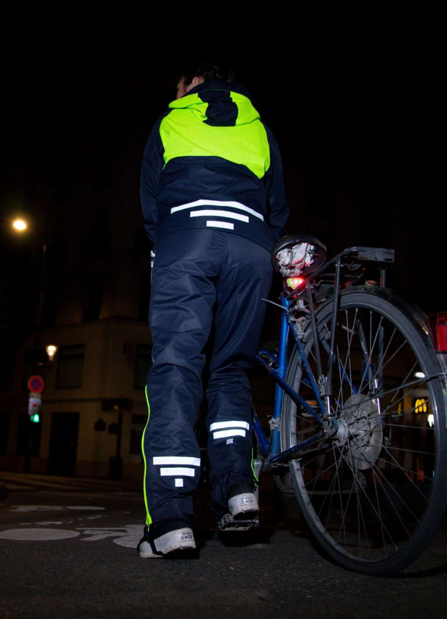 Rain pants with reflective overshoes - UC