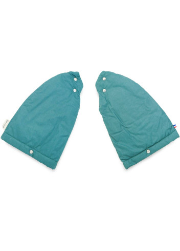 Waterproof lined bike sleeves made in France - Vert thym