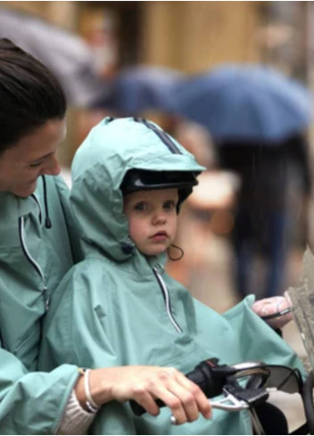 Cape de pluie vélo enfant - Temps des Grenouilles