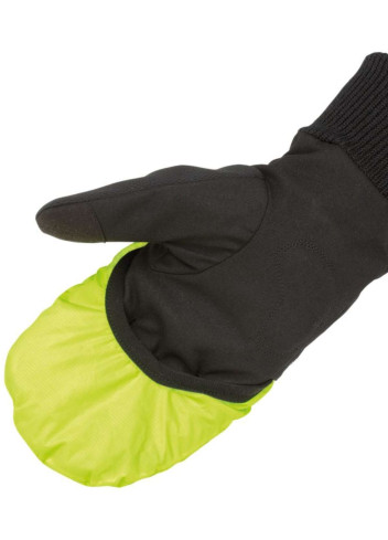 Gants vélo hiver étanches avec sur-moufle fluo - Tucano