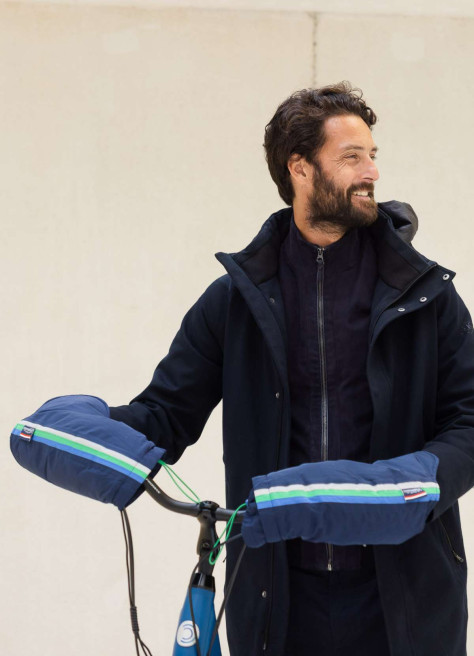 Manchons vélo fourrés imperméables - Temps des Grenouilles