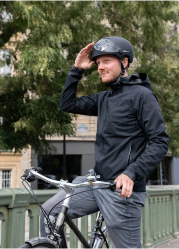 Casque vélo visière et clignotants - Cosmo