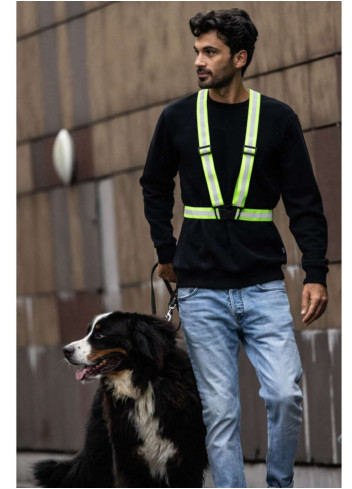 High visibility fluorescent reflective harness - Wowow