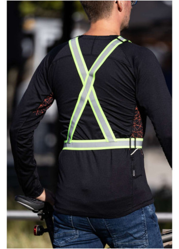 High visibility fluorescent reflective harness - Wowow