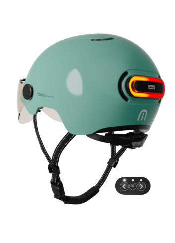 Bike helmet with visor and indicators - Cosmo