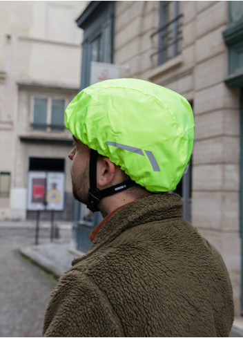 Couvre-casque imperméable jaune - Wowow