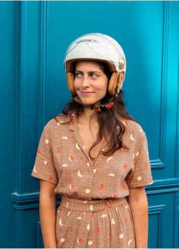 Tandem Light bicycle helmet with visor - Marko