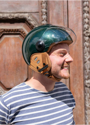 Tandem Light bicycle helmet with visor - Marko