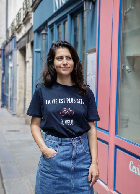 T-Shirt vélo La vie est plus belle à vélo - JSAV