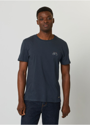 Embroidered bicycle T-Shirt - Faguo