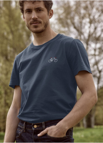 Embroidered bicycle T-Shirt - Faguo