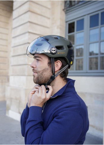 Casque vélo visière avec LED et MIPS - Cairn