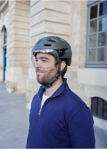 LED MIPS visor bicycle helmet - Cairn