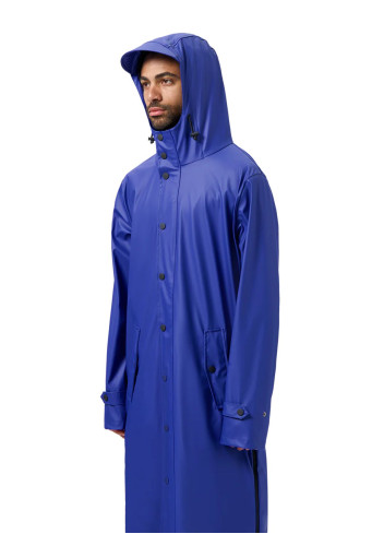 Long waterproof cycling parka - Original Maium Amsterdam - Electric blue