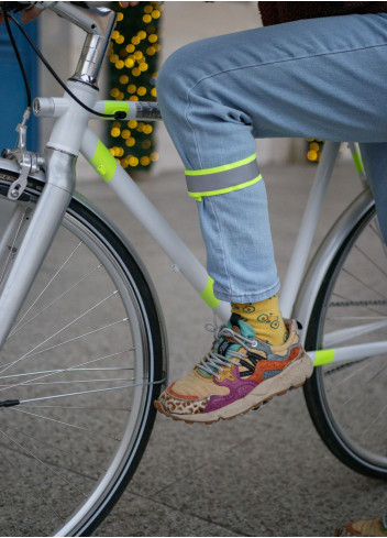 Serre pantalon réfléchissants fluos x2 - Coolride