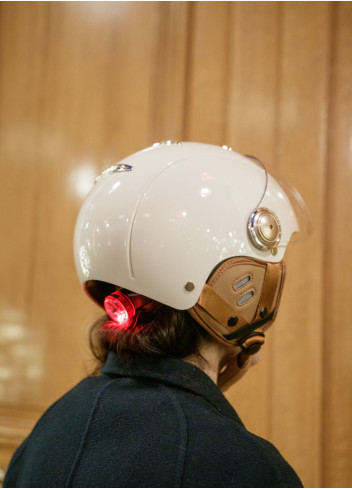 Tandem Light bicycle helmet with visor - Marko