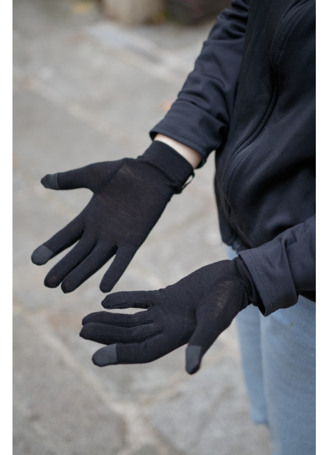 Sous-gants vélo en laine mérinos - Cairn