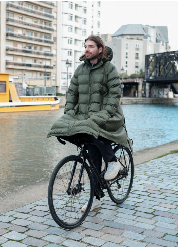 FIN DE PISTE - Doudoune vélo longue avec couvre-jambes - Maium Amsterdam