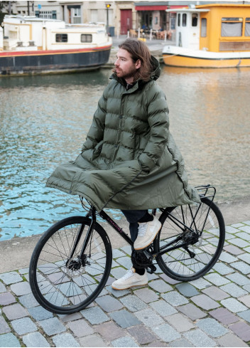 FIN DE PISTE - Doudoune vélo longue avec couvre-jambes - Maium Amsterdam