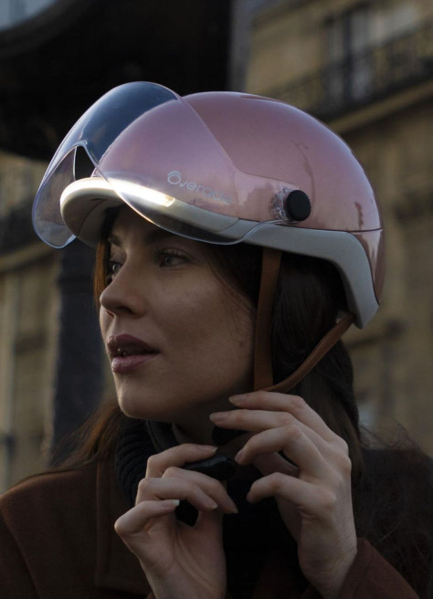 Casque lumineux clignotants avec visière - Overade