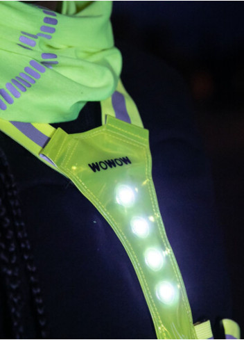 Harnais avec LED jaune fluo - Wowow