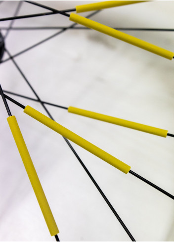 Gold bicycle spoke reflectors - JSAV