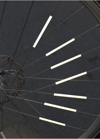 Gold bicycle spoke reflectors - JSAV