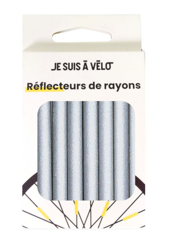 Réflecteurs de rayons vélo argent - JSAV