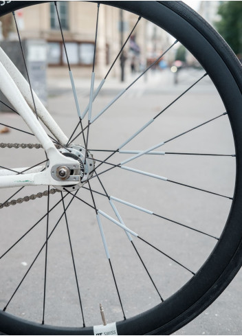 Réflecteurs de rayons vélo argent - JSAV
