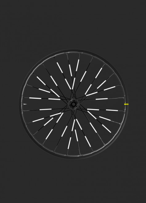 Réflecteurs de rayons vélo noir - JE SUIS À VÉLO