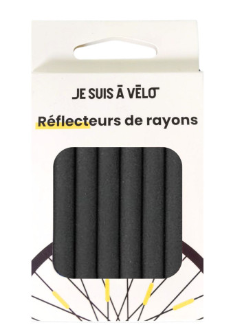 Réflecteurs de rayons vélo noir - JSAV