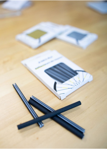 Black bike spoke reflectors - JSAV