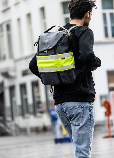 Bandeau réléchissant fluo jaune - Wowow
