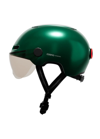 Casque vélo visière et clignotants - Cosmo