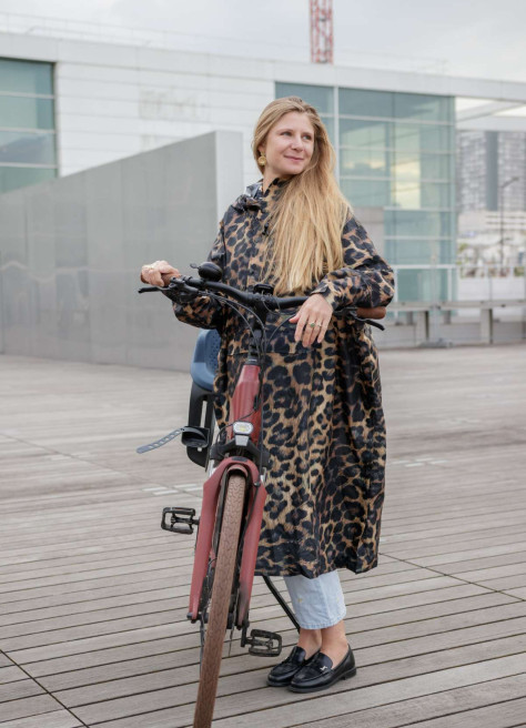 Poncho de pluie vélo recyclé original - Rainkiss