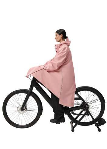 Long waterproof cycling parka - Original Maium Amsterdam - Pink