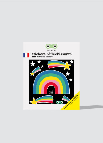 Petits stickers réfléchissants arc en ciel - Rainette
