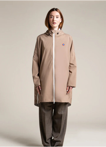 Waterproof long cape Liberté - Flotte - Sahara