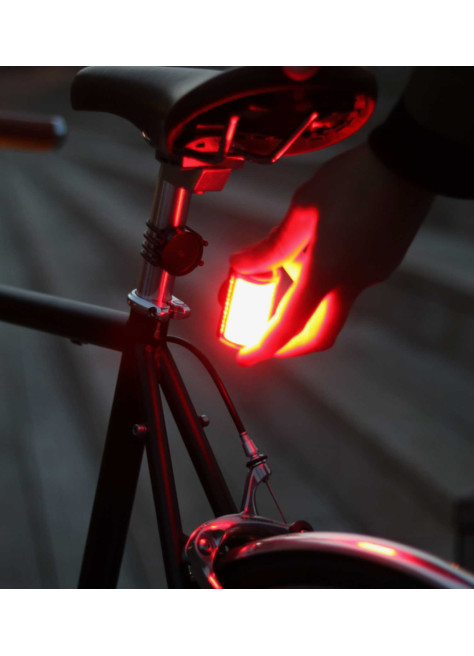 Casque Vélo Life Avec Éclairage Puissant Avant/Arrière Et Clignotants - Fonction Feu Stop - Taille Unique 55-61cm