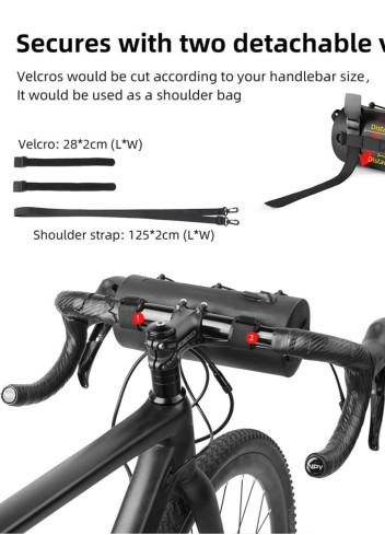 Sacoche guidon imperméable 2,4L - Rhino