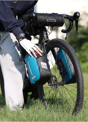 Sacoche Cadre Vélo Étanche ENJOHOS 1.2L - Top Tube Sac VTT Route Gravel Noir