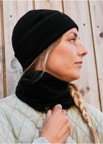 Merino wool neck warmer - Weathergoods Sweden - Black