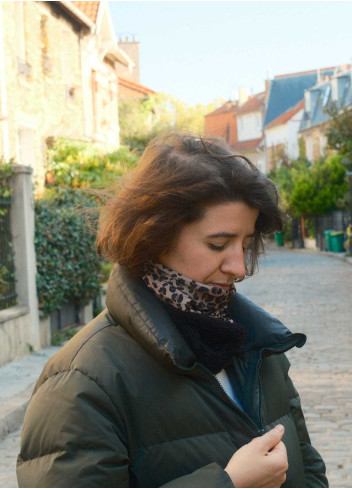 Leopard Fleece Neck Warmer - Cairn Leopard Fleece Neck Warmer - Cairn