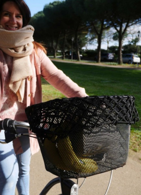 Protective net for bicycle basket - Hapo G