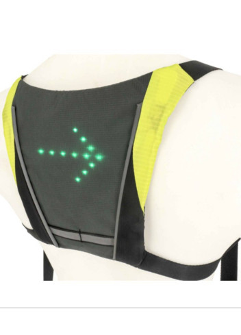 Gilet fluo avec clignotants LED - Coolride