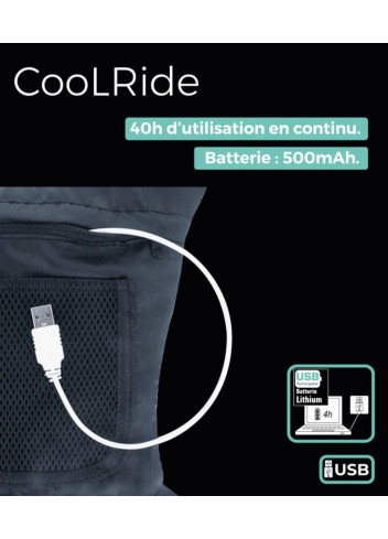 Gilet fluo avec clignotants LED - Coolride Gilet fluo avec clignotants LED - Coolride
