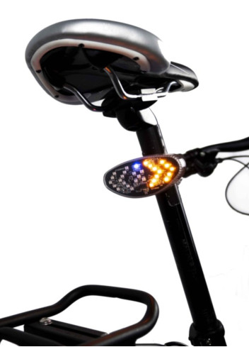 Multi-purpose bicycle turn signal - Coolride