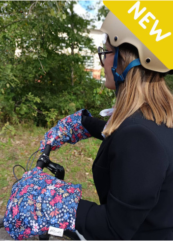 Waterproof lined bike sleeves made in France - Champêtre